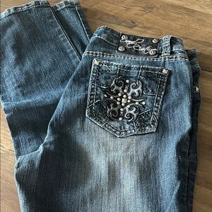 Candy couture size 13 Embellished Blue Jeans
